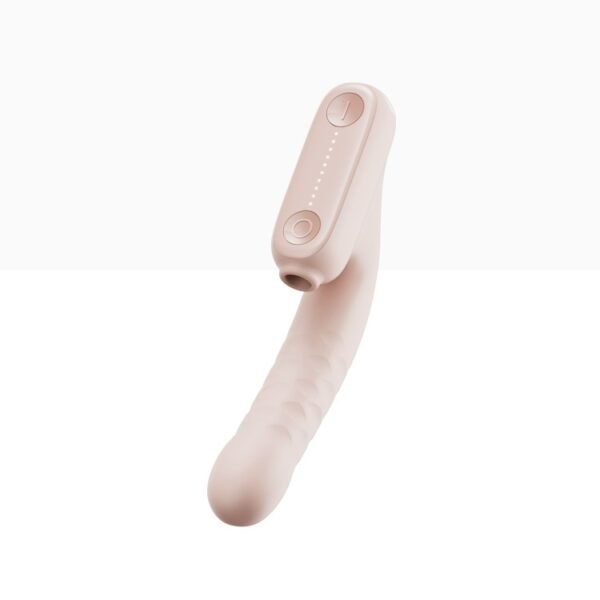 Безконтактний вібратор-стимулятор з фрикціями Qingnan No. 7 Thrusting with Suction Flesh Pink