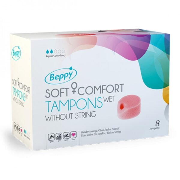 Безнітієві тампони для сексу та спорту BEPPY Soft+Comfort, 8 шт.