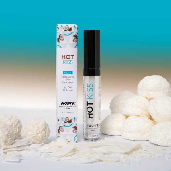 Блиск для оральних ласок EXSENS HOT KISS LIP GLOSS COCONUT 7,4ML