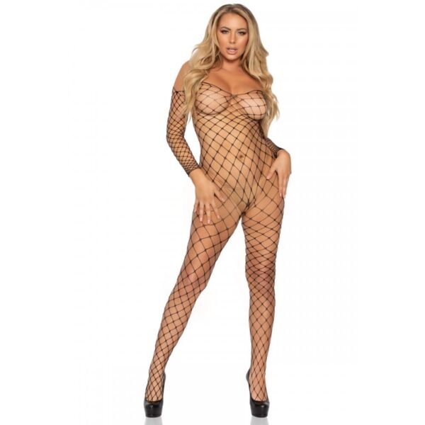 Боді з відкритими плечима Leg Avenue, чорний OS