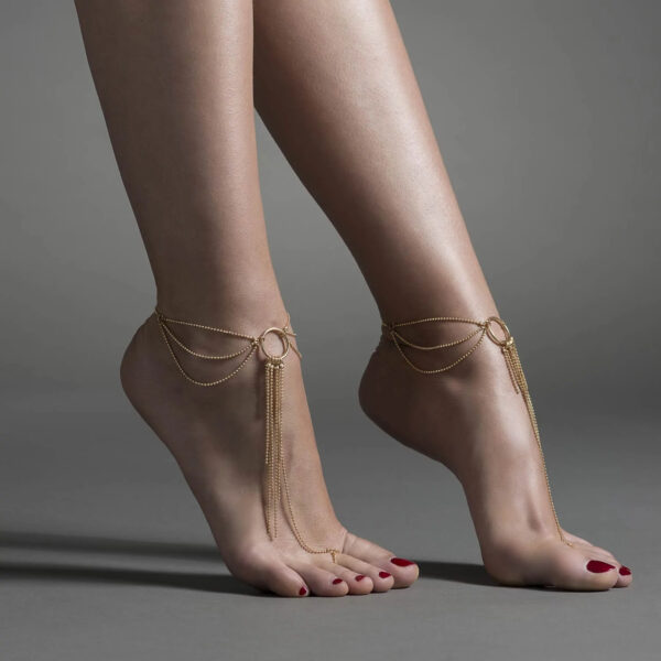 Браслети для ніг Bijoux Indiscrets Magnifique Feet Chain - Gold