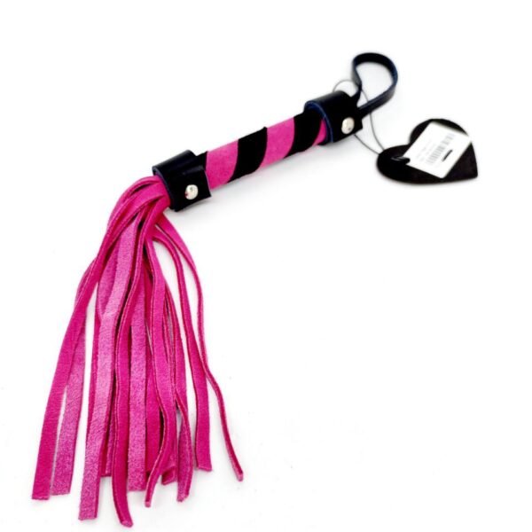 Флоггер міні рожевий DS Fetish , замша