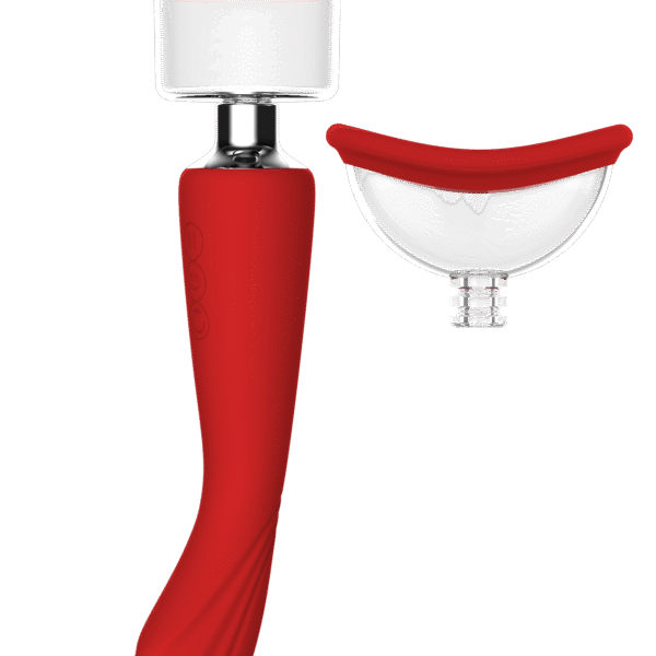 Подвійний вібратор з 2 вакуумними насадками Dream Toys RED REVOLUTION GEORGIA