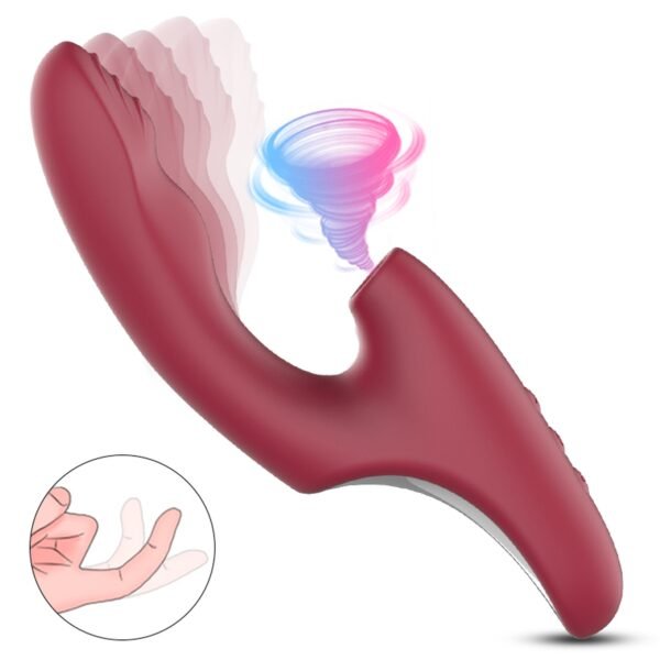 Подвійний вібратор Wibrator-Silicone Vibrator USB 7+7+7 функцій