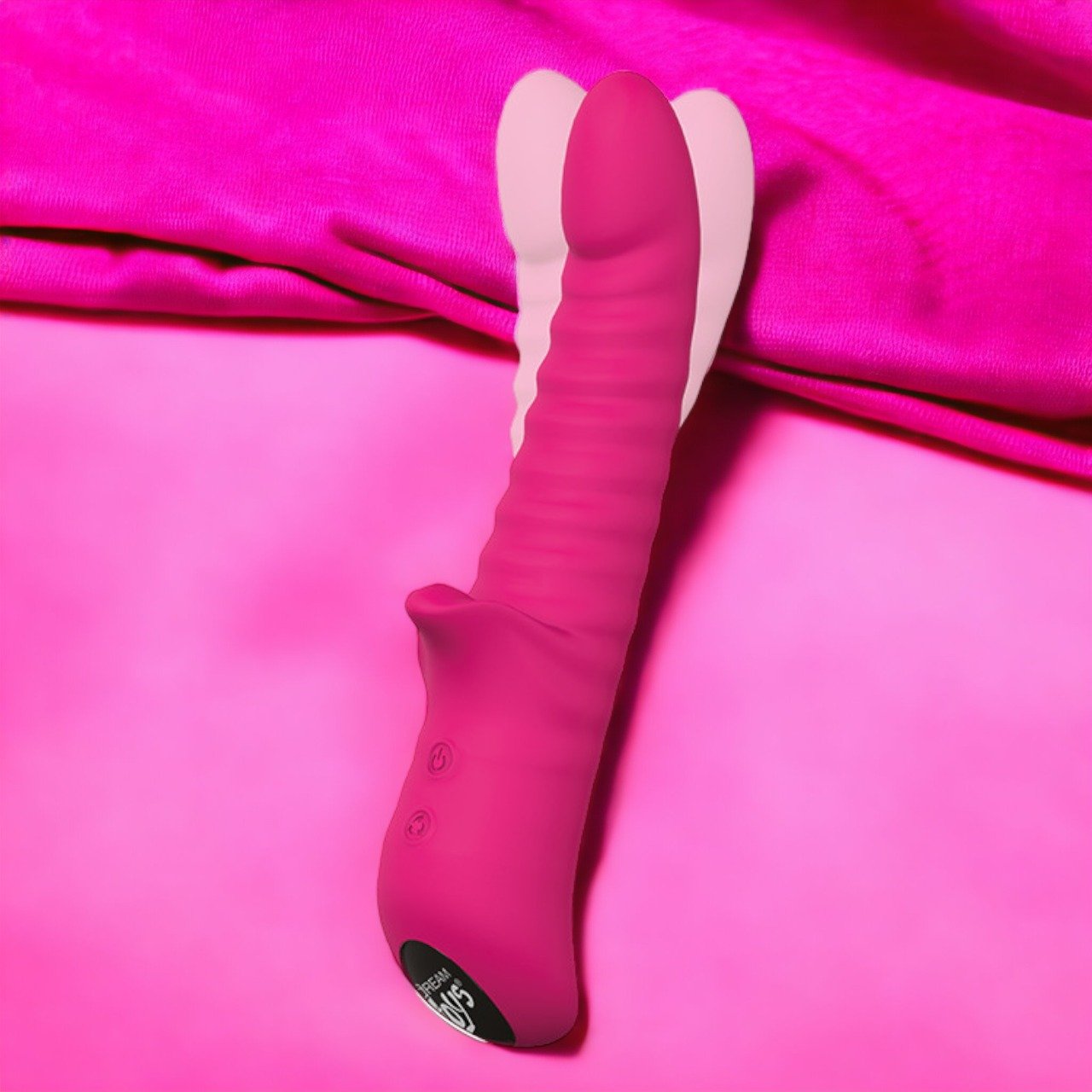 Подвійний вібратор Dream Toys Vibes Of Love Honey Bear Magenta рожевий - Зображення 3