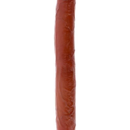 Двосторонній фалоімітатор з крайнім тілом ToyJoy Get Real коричневий, 35 см