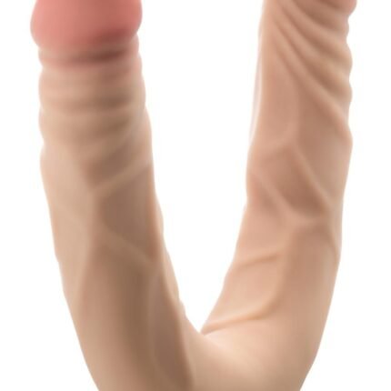 Двосторонній реалістичний фалоімітатор Blush Dr.  Skin тілесний