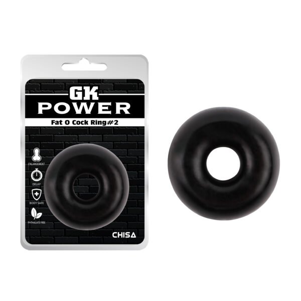 Ерекційне кільце Chisa GK Power Fat O Cock Ring # 2, чорне