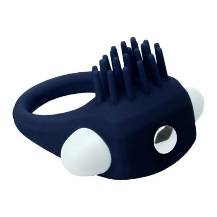 Ерекційне кільце Dream Toys Rings of Love з вусиками, синього кольору