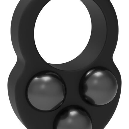Ерекційне кільце Dreamtoys RAMROD з трьома обтяжувачами, чорне