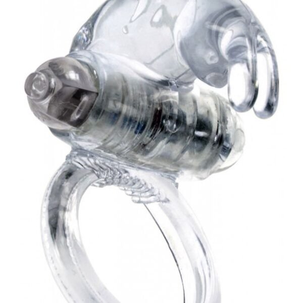 Ерекційне кільце з вібрацією Rabbit Vibro CockRing Clear