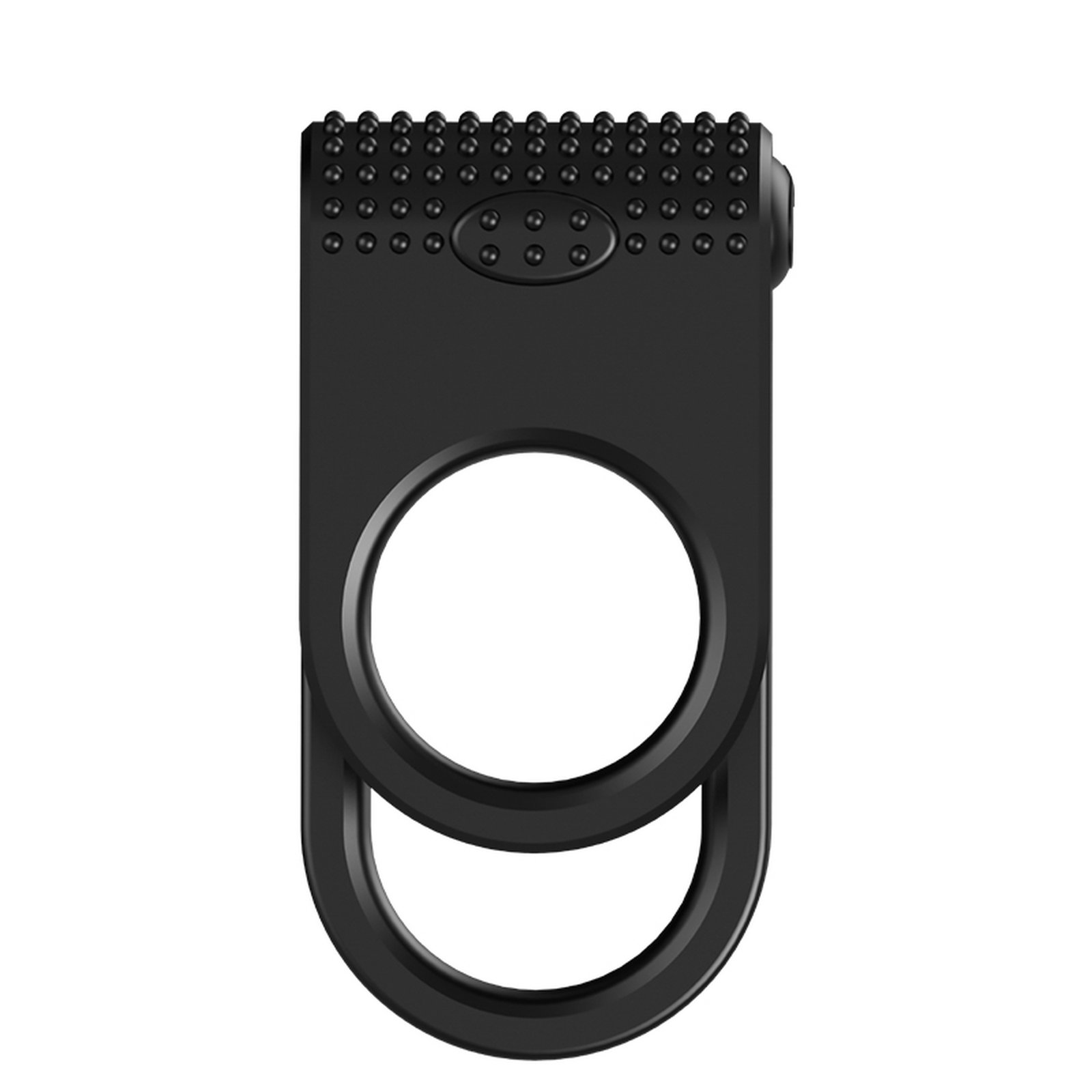 Ерекційне віброкільце Twins black - Зображення 3