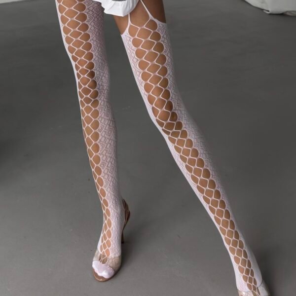 Колготи з доступом DO2731 білі