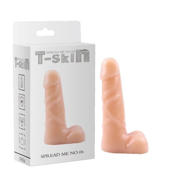 Фалоімітатор реалістичний з яєчками Chisa T-skin, тілесний