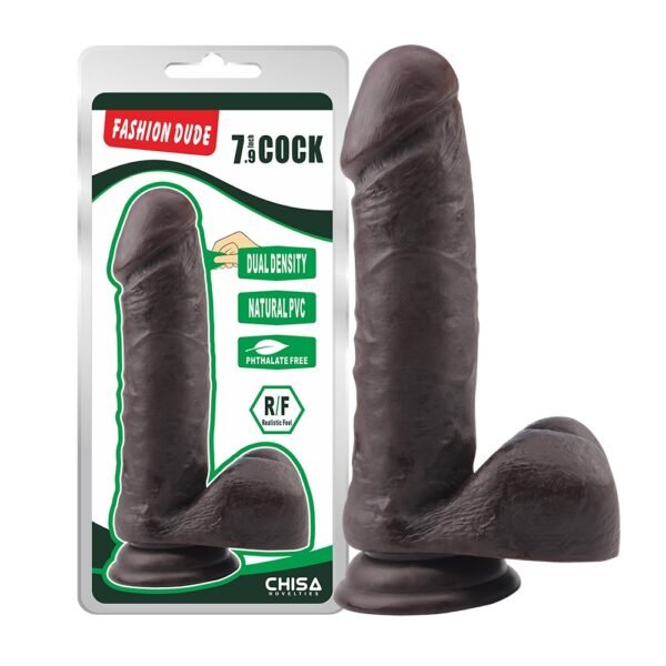Фалоімітатор коричневий Chisa Fashion Dude 7. 9 Cock на присосці