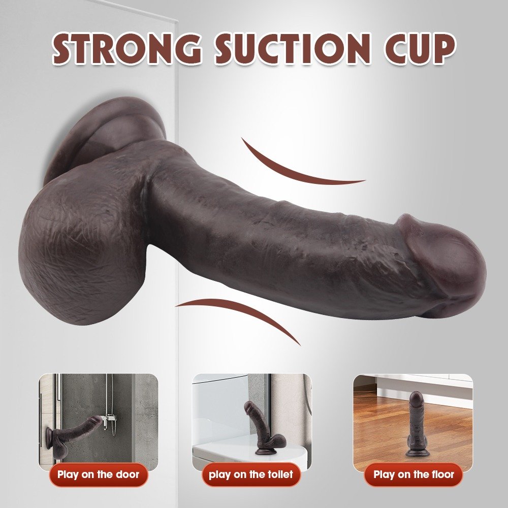 Фалоімітатор коричневий Chisa Fashion Dude 7 Cock на присосці - Зображення 4