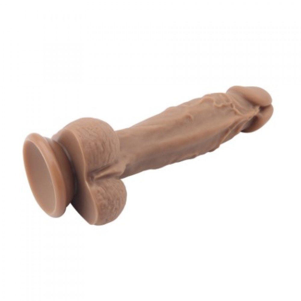 Фалоімітатор з мошонкою на присоску мулат Chisa Naked Legend Gold Digger 8 - Зображення 5