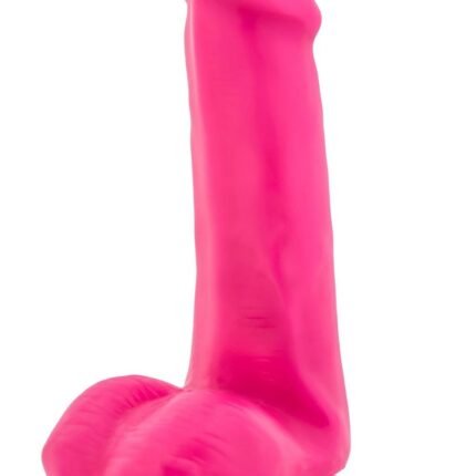 Фалоімітатор подвійної щільності на присосці Blush Neo неоново-рожевий
