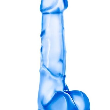 Фаллоімітатор гелевий з мошонкою Blush b Yours блакитний