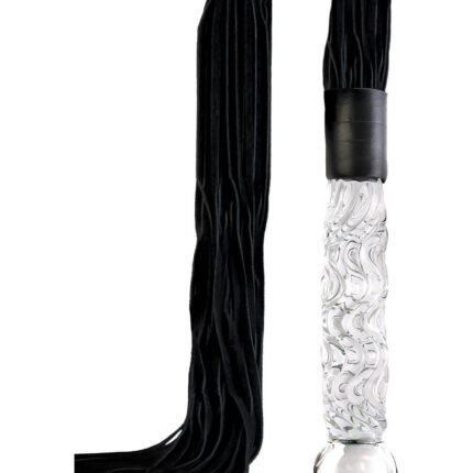 Фалоімітатор-батіг Pipedream Icicles No 38 скло та замш, 17 см