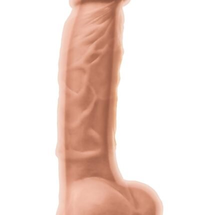 Фалоімітатор реалістичний подвійний щільності NS Novelties на Colours присоску, бежевий