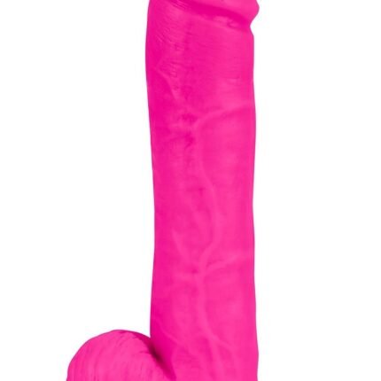 Фалоімітатор гігант реалістичний з мошонкою Blush Au Naturel на присосці, рожевий