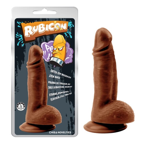 Фалоімітатор реалістичний Chisa Rubicon Mighty Ravage Penis, коричневий 20 см * 4. 3 см