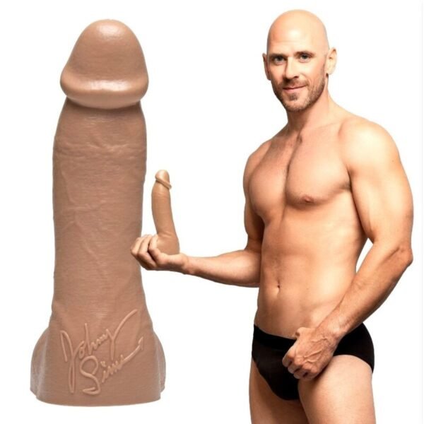 Фалоімітатор з мошонкою, реалістичний Fleshjack Guys JOHNNY SINS DILDO, бежевий, 24. 8 х 4. 8 см