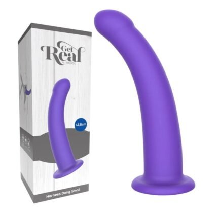 Фалоімітатор страпон на присосці ToyJoy Get Real Silicone Harness Dong фіолетовий, S