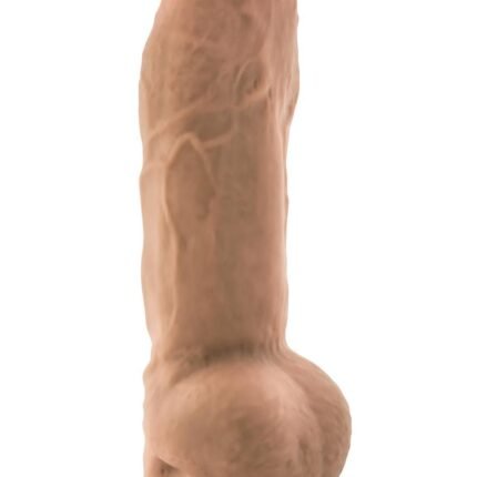 Фалоімітатор гігант з кібершкіри Blush Au Naturel з мошонкою на присосці