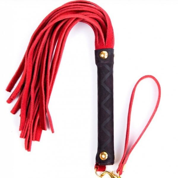 Флоггер DS Fetish Leather flogger S red