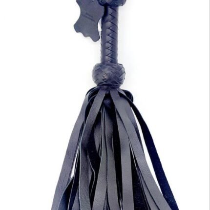 Флогер шкіра Ds Fetish Calf Leather Flogger Round Knotting XA313