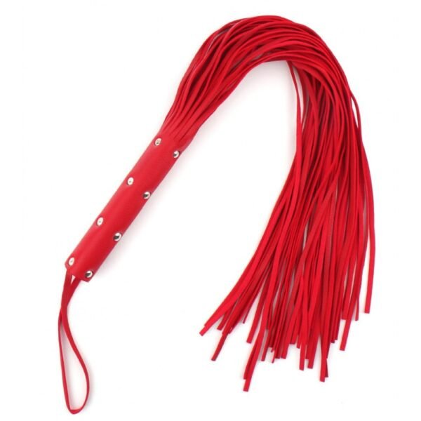 Флогер червоний DS Fetish, екошкіра, 60 см