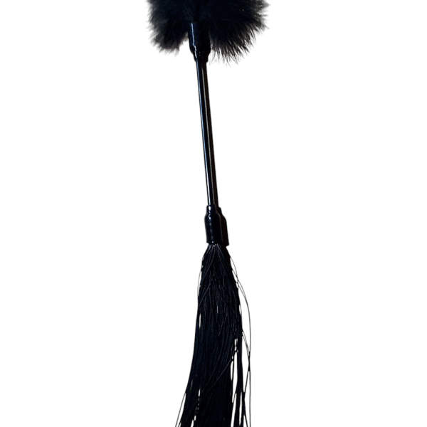 Флогер з тиклером DS Fetish, чорний, 50 см