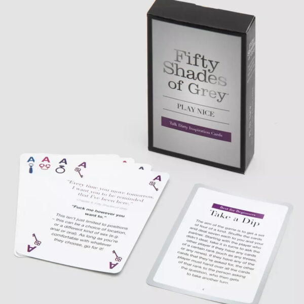 Гральні карти Fifty Shades Of Grey Play Nice Talk Dirty для прелюдії, 52 карти