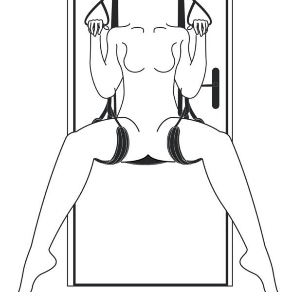 Гойдалка на двері для сексу Easytoys, чорна