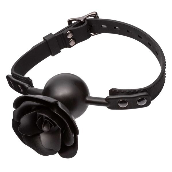 Кляп зі знімною трояндою CalExotiс Removable Rose Gag, чорний