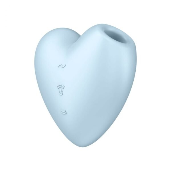 Кліторальний вакуумний вібратор у вигляді СЕРЦЯ Satisfyer Cutie Heart блакитний