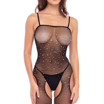 Комбінезон з камінням SPARKLE CROTCHLESS BODYSTOCKING, OS