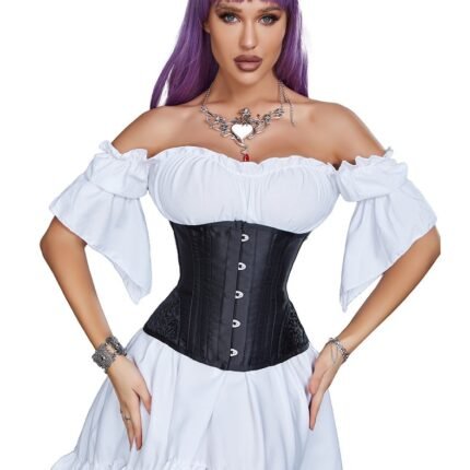 Корсет Star Night Corset з гачками та шнурівкою, чорний, L (без коробки)