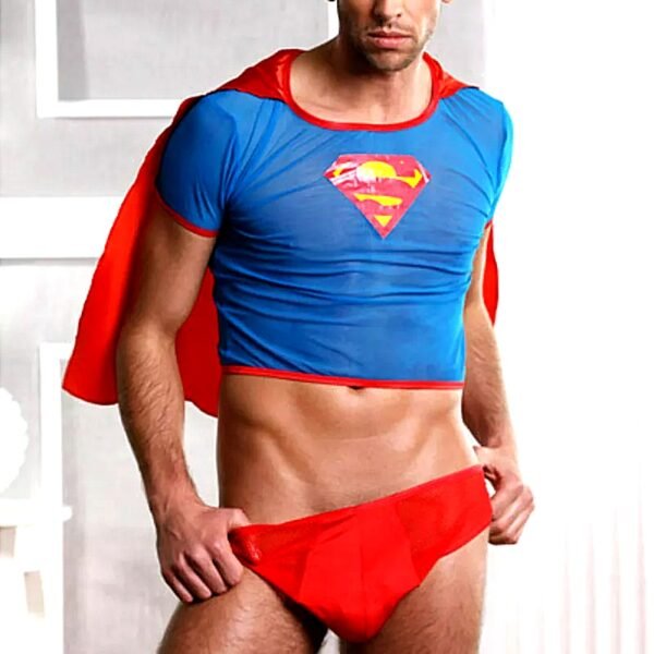 Чоловічий еротичний костюм Sunspice Супермена, O/S