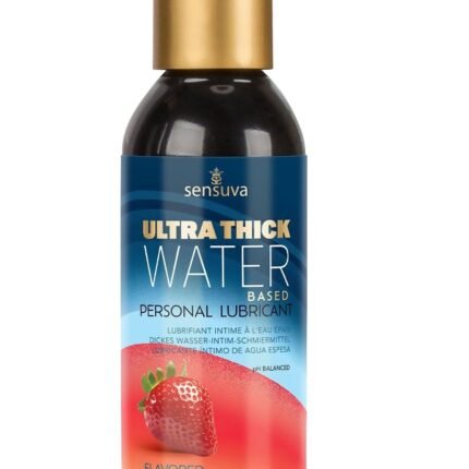 Крем-мастило на водній основі Sensuva Ultra Thick Water Based зі смаком полуниці, 125 мл