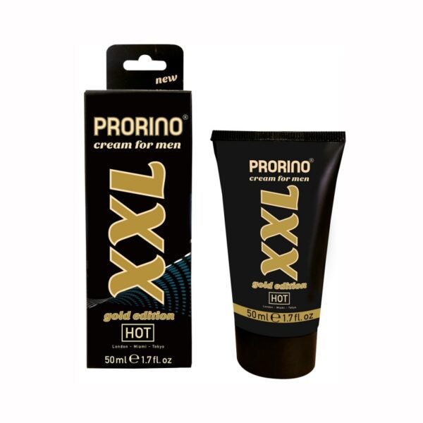 Ерекційний крем збільшує об'єм HOT PRORINO XXL Cream for men - gold edition 50 ml