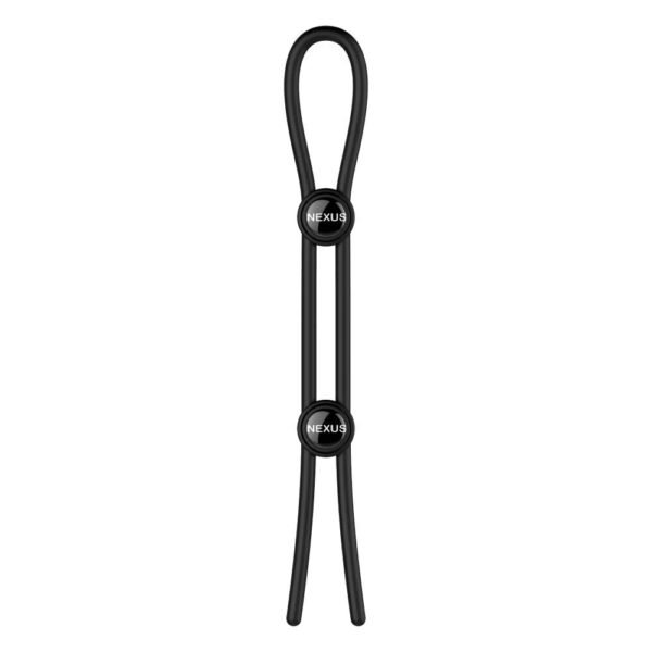 Лассо на член із петлею на мошонку Nexus Forge чорне, 40 см