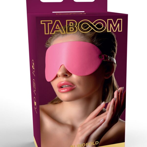 Маска на очі Taboom Malibu, з веганської шкіри, рожевий