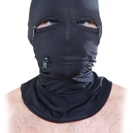 Маска-шолом на всю голову Pipedream Fetish Fantasy Zipper Face з блискавками One Size