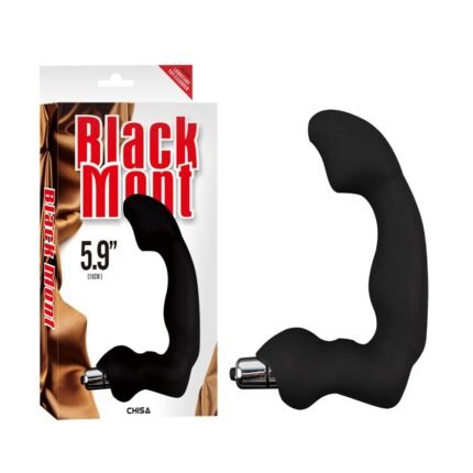 Масажер простати рельєфний Chisa Black Mont Avatar Dildo з вібрацією, чорний