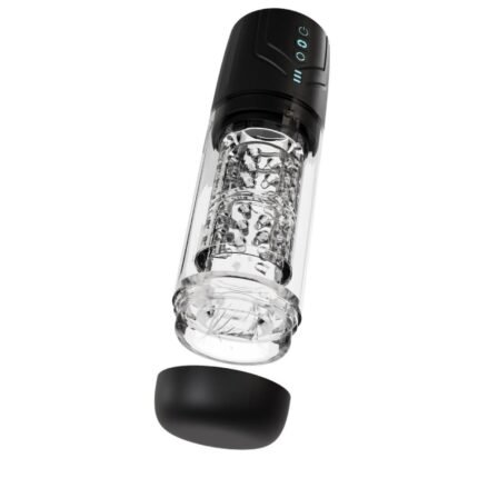 Маструбатор  Blush M For Men Whirlwind Pro з ротацією та всмоктуванням, прозорий