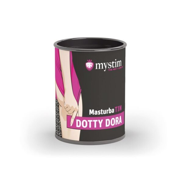 Маструбатор  чоловічий з рельєфом Mystim MasturbaTIN Dotty Dora Dots, білий