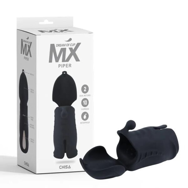 Маструбатор  із вібрацією Chisa MX Piper, чорний